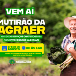 Mutirão da Agraer terá mais de 30 serviços gratuitos no Distrito de Capão Seco, confira.